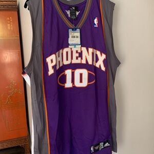 ADIDAS NBA SUNS LEANDRO BARBOSA SIGNED AUTHENTIC CUT JERSEY SZ 44 NWT